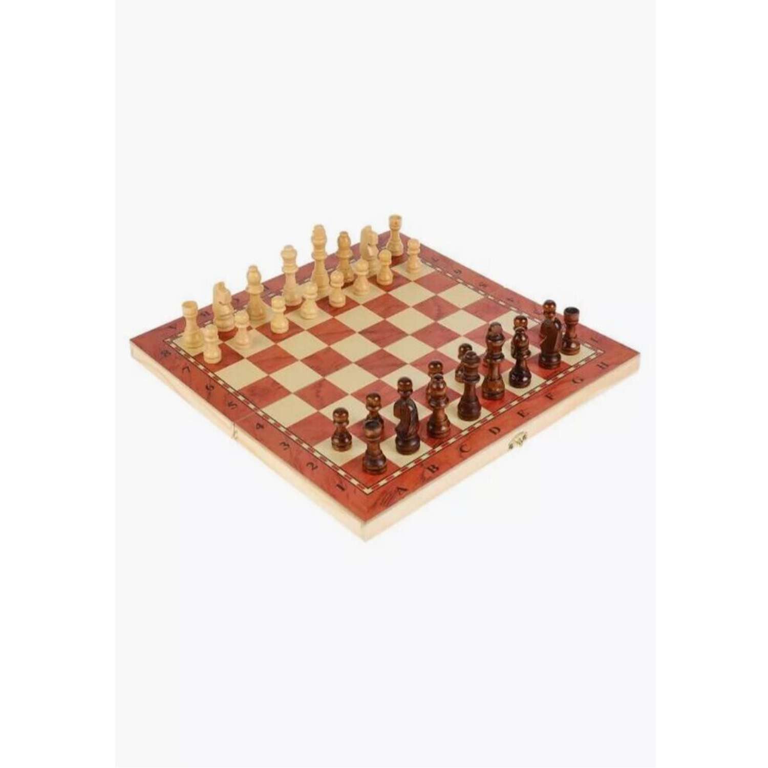 Настольная игра 3 в 1 Deli Шашки Шахматы Нарды - фото 2
