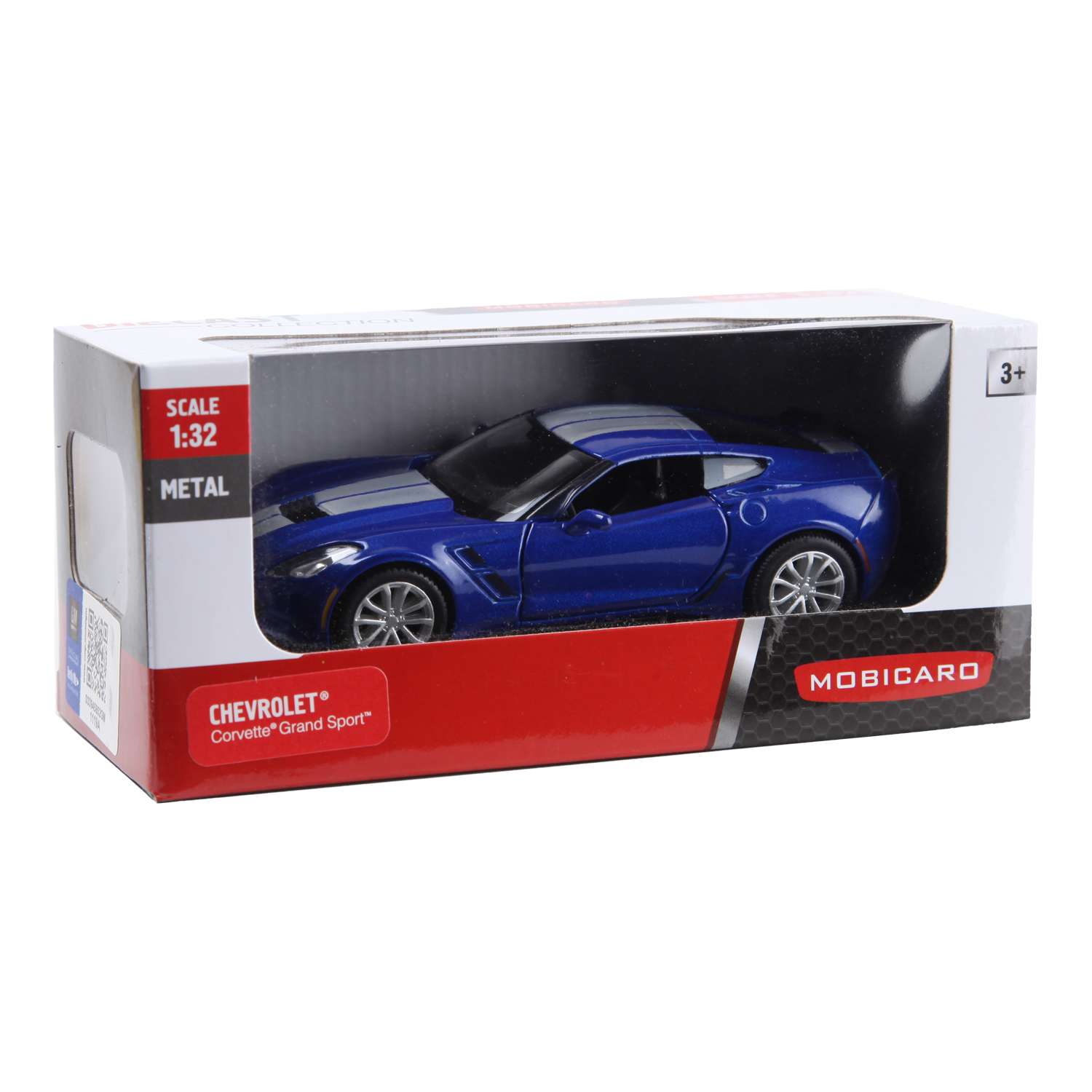 Машинка Mobicaro 1:32 Chevrolet Corvette Grand Sport Special Edition в ассортименте 544039C 544039C - фото 8