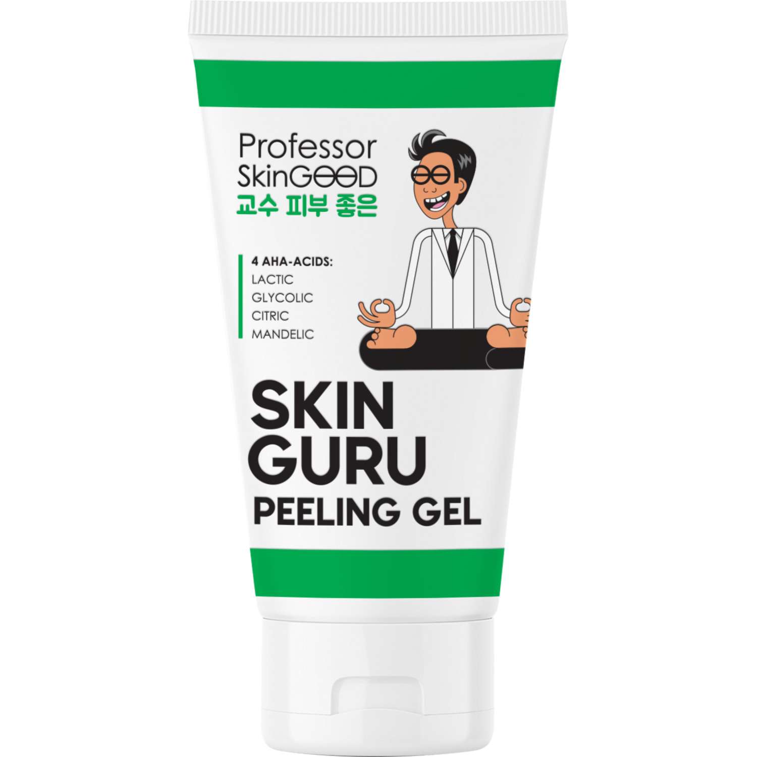 Пилинг скатка для лица Professor SkinGOOD Skin Guru Peeling Gel с AHA-кислотами отшелушивание и обновление кожи 45мл - фото 1