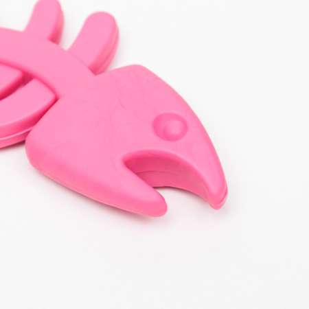 Игрушка Пижон жевательная суперпрочная «Планктон» 12.5 см розовая