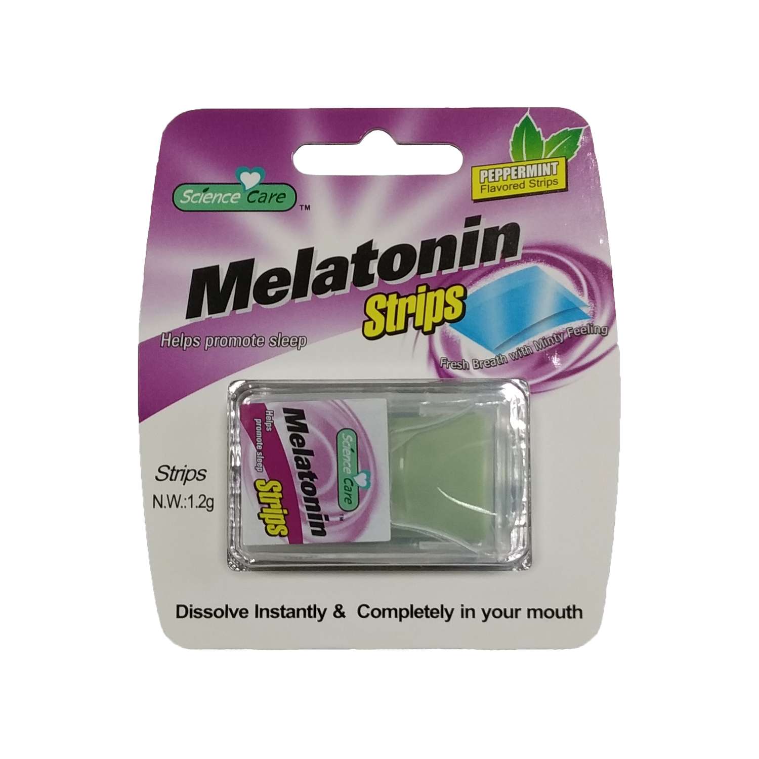 Полоски для свежего дыхания Science Care Мята Мелатонин 12шт в упаковке - фото 3