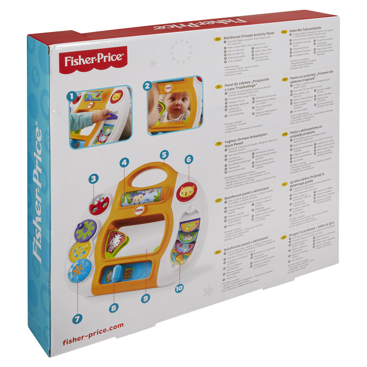 Развивающая Панель Fisher Price Друзья из тропического леса - фото 3