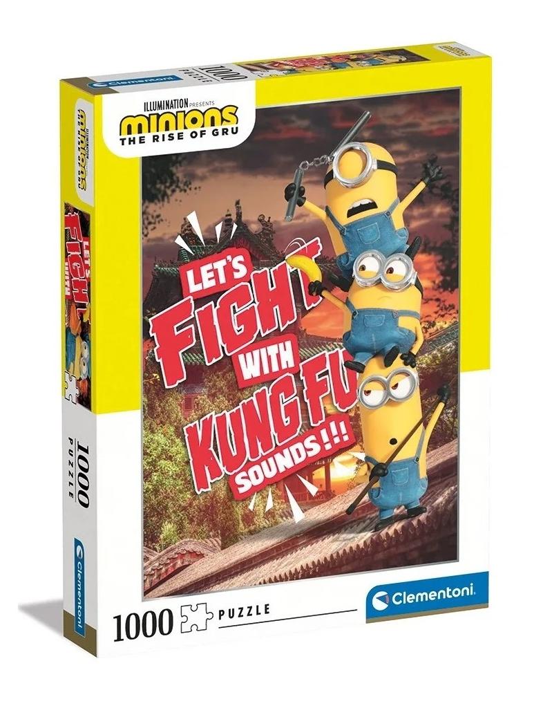 CLEMENTONI Lets Fight With Kung Fu Minions Puzzle 1000 Pieces