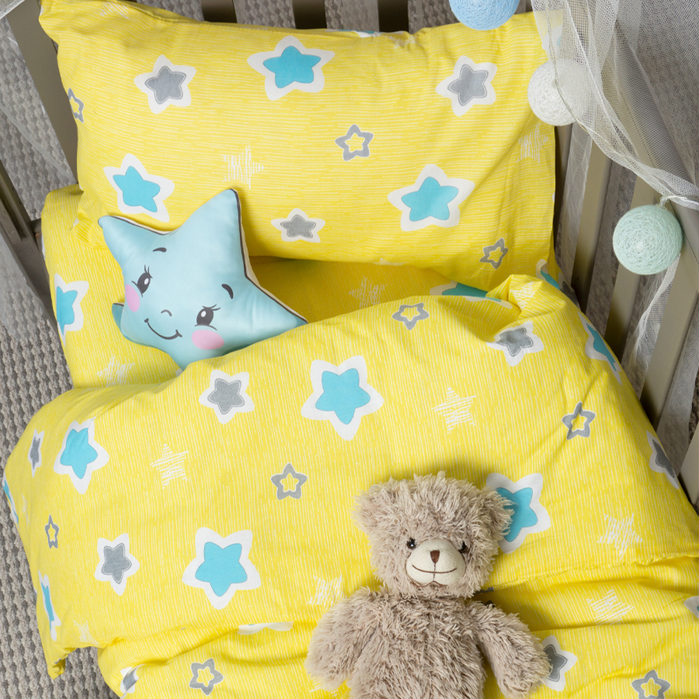 Комплект постельного белья Galtex детский Звездочки желтые - фото 3