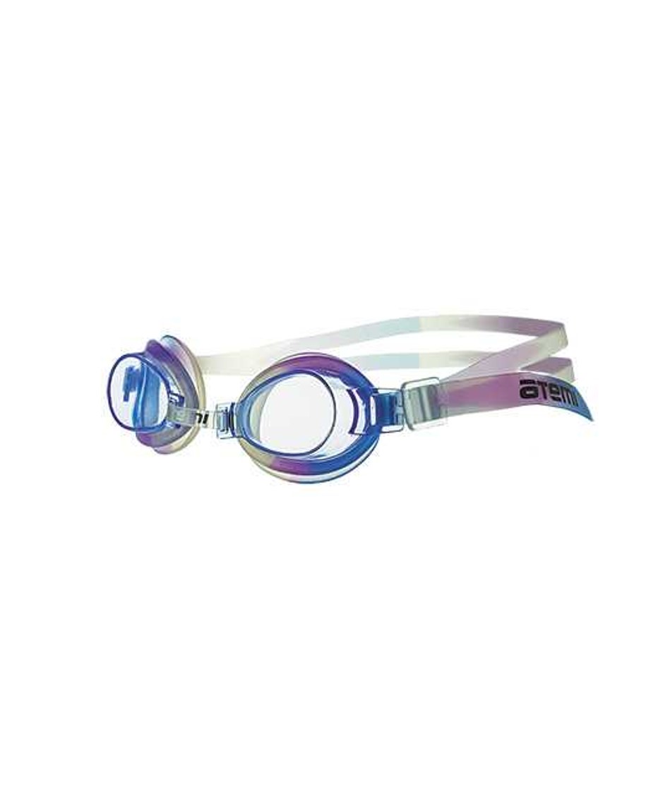 Очки для плавания детские Atemi S304 от 4 до 12 лет цвет голубой/сиреневый/белый - фото 1