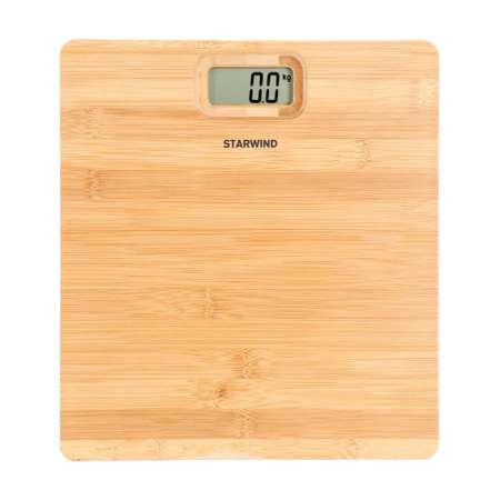 Весы напольные электронные StarWind SSP6070 максимальный вес 180 кг бамбук
