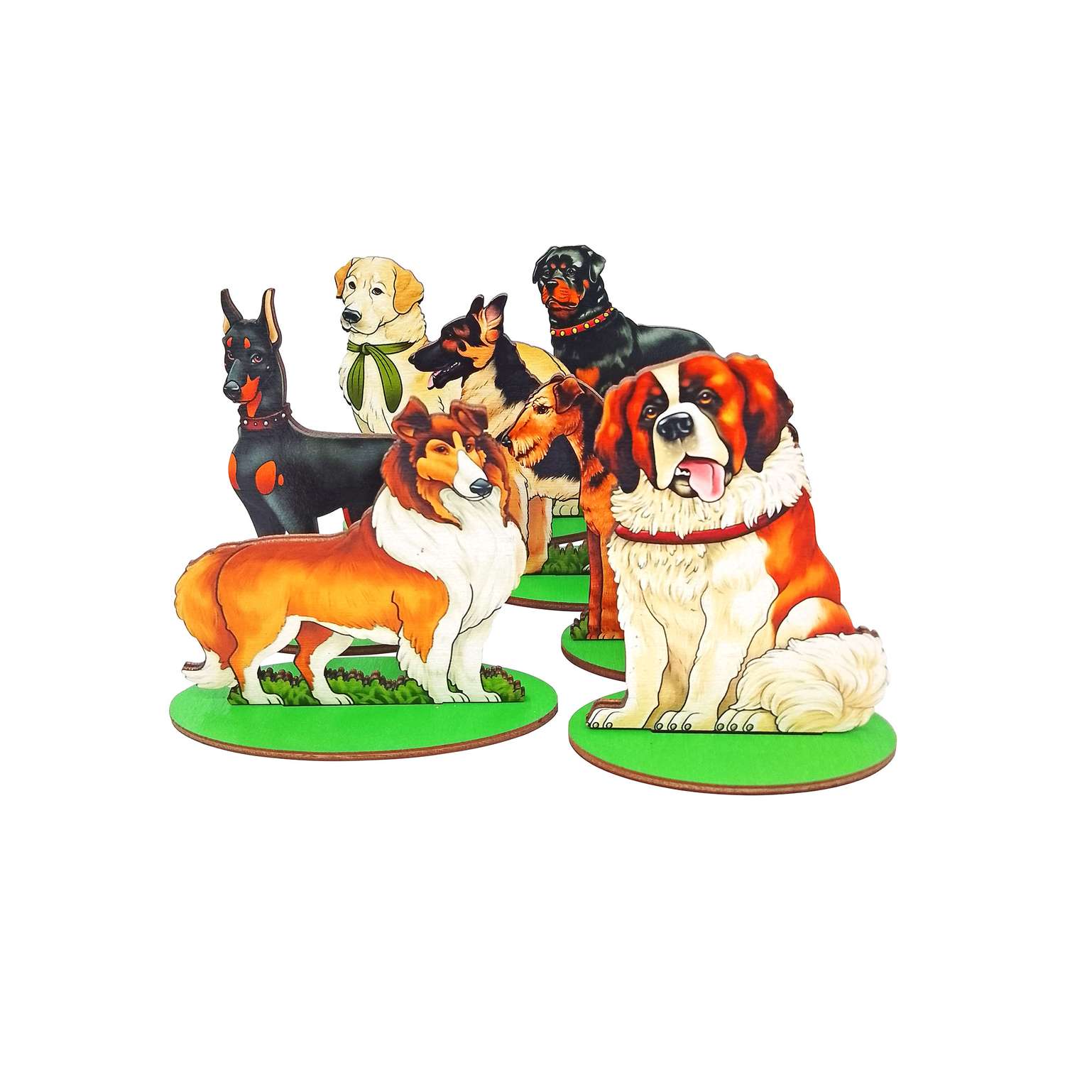 Игровой набор в коробке Нескучные игры Собаки служебные дерево - фото 1
