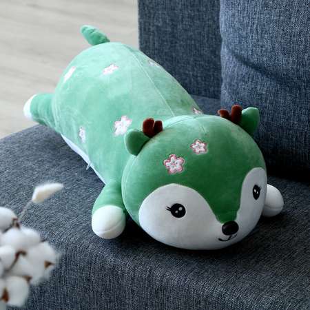Мягкая игрушка Sima-Land подушка «Оленёнок» 60 см цвет зелёный