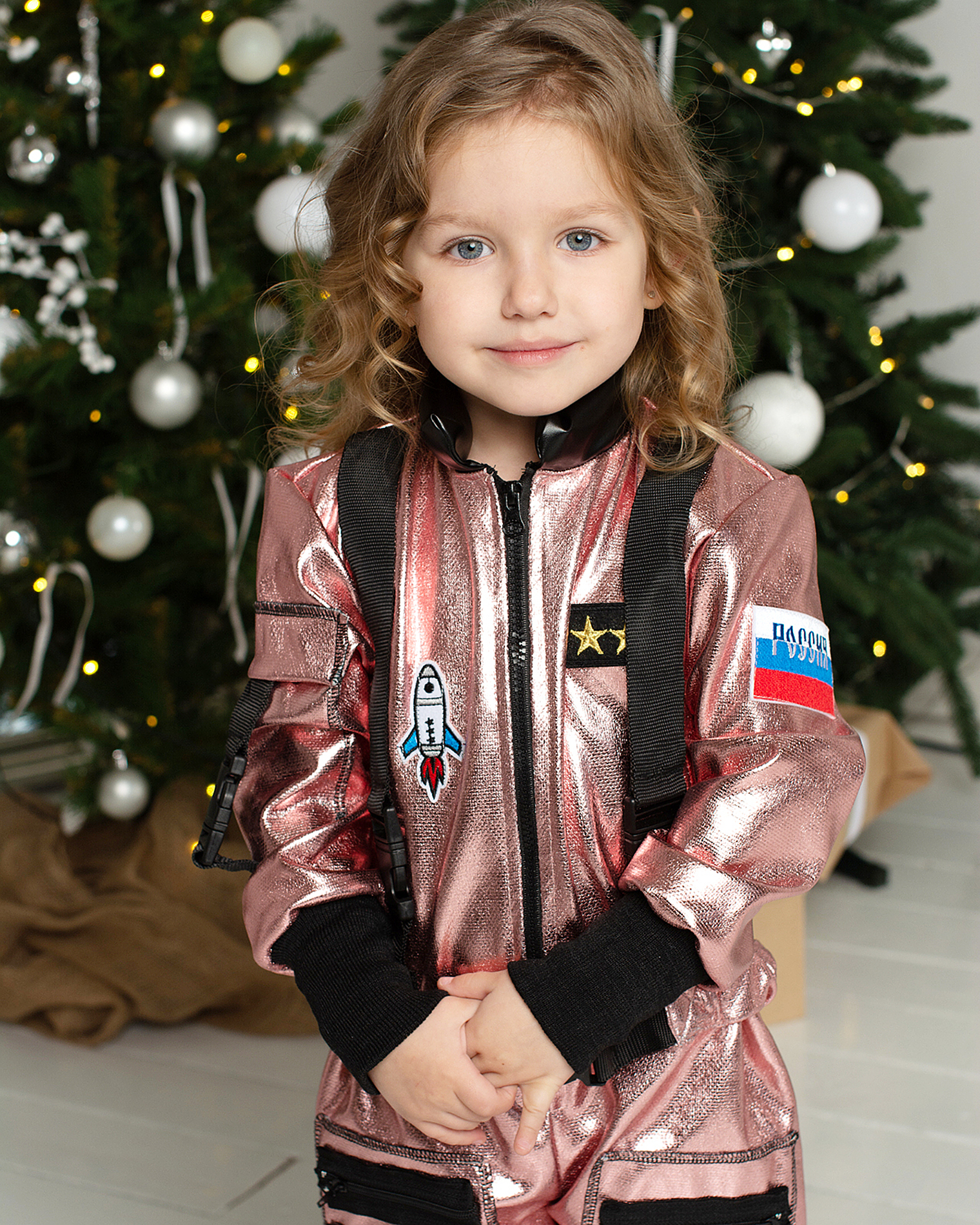 Костюм космонавта металлик Larisol_kids 07-ЛК-03-КМ05 - фото 4