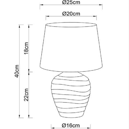 Настольная лампа ARTE LAMP Korfu A4003LT-1GO
