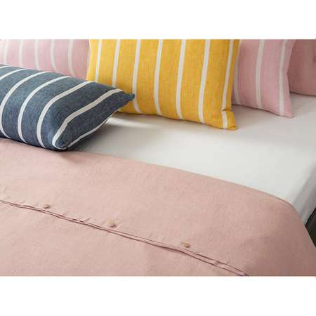 Чехол на подушку Tkano декоративный в полоску цвета пыльной розы 40х60 см