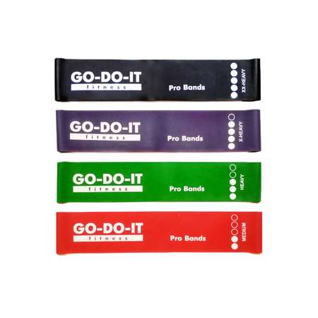 Резинки для фитнеса GO-DO-IT STANDARD фиолетовая 5 см 14 кг