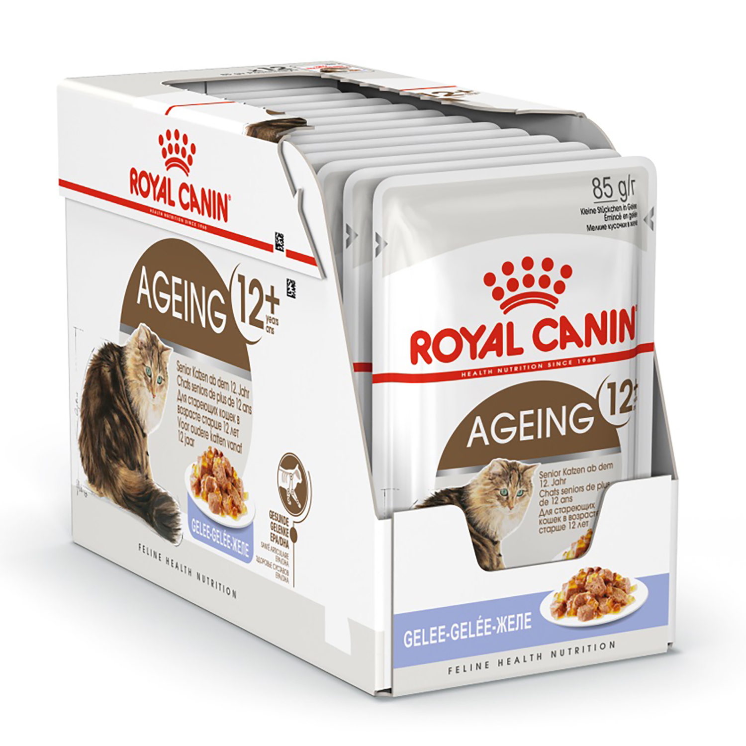 Корм влажный для пожилых кошек ROYAL CANIN Ageing 85г желе пауч - фото 4