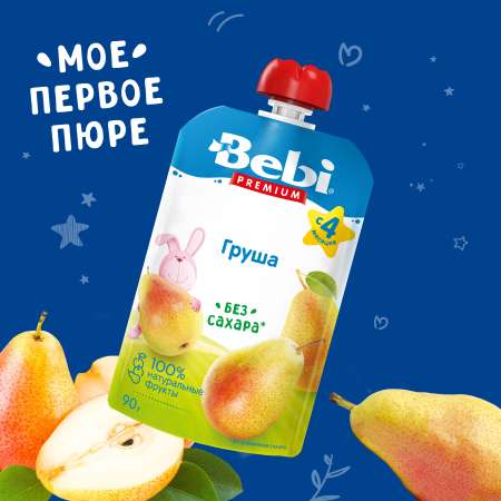 Пюре Bebi Premium груша 90г с 4месяцев