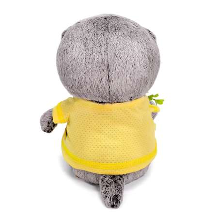 Мягкая игрушка BUDI BASA Кот Басик BABY с букетом из цветов и ягод 20 см BB005