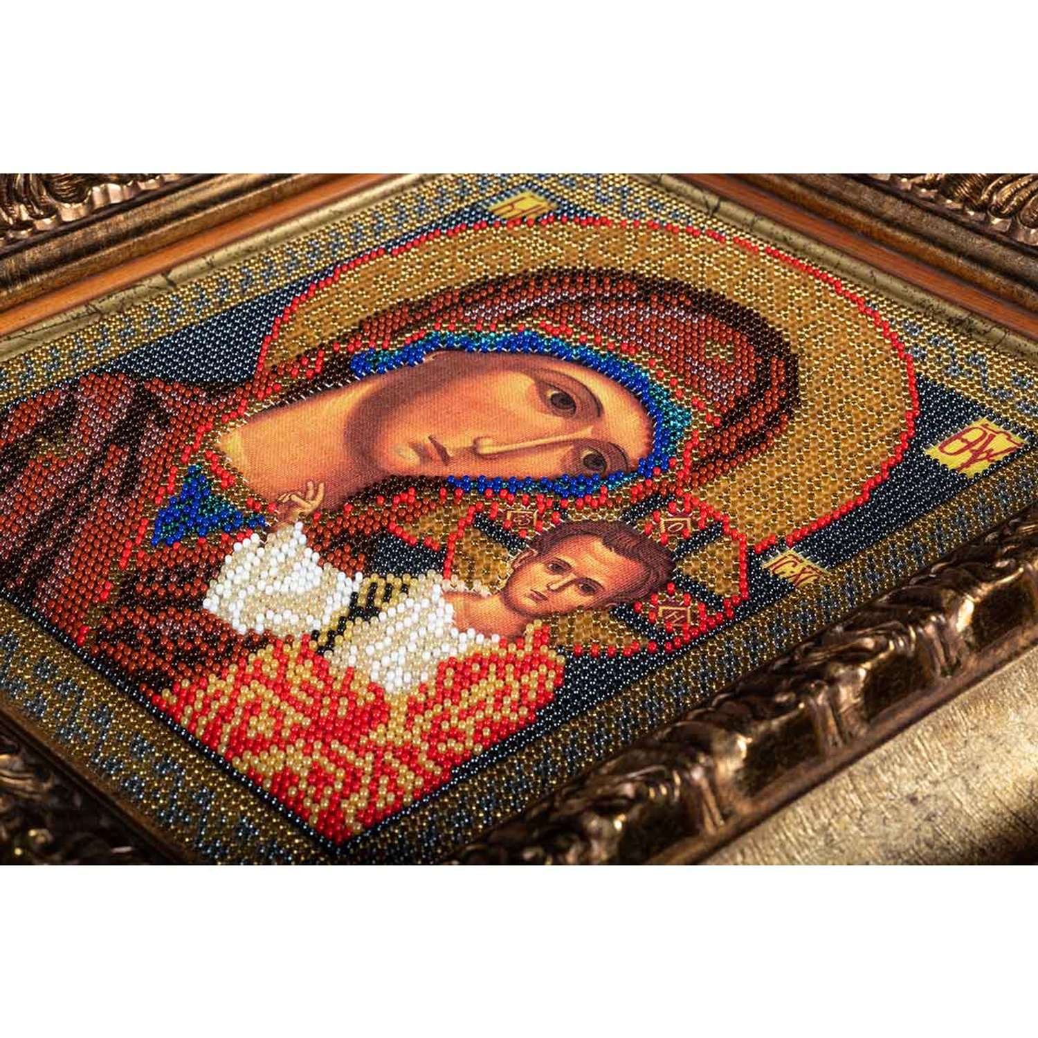 Набор для вышивания Радуга бисера иконы бисером В148 Казанская Богородица 19x23см - фото 4