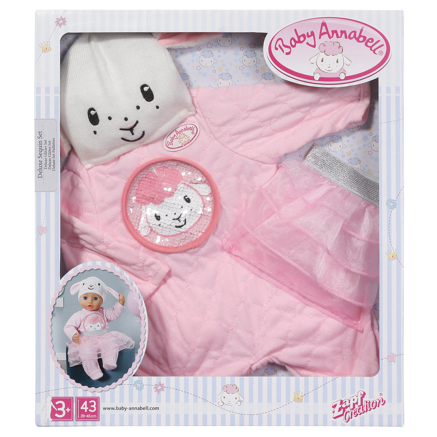 Одежда для кукол Zapf Creation Baby Annabell Делюкс с пайетками 703229 703229 - фото 11