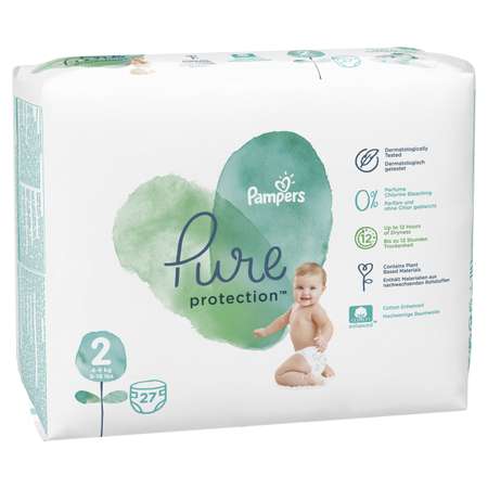 Подгузники Pampers Pure Protection Mini 4-8кг 27шт