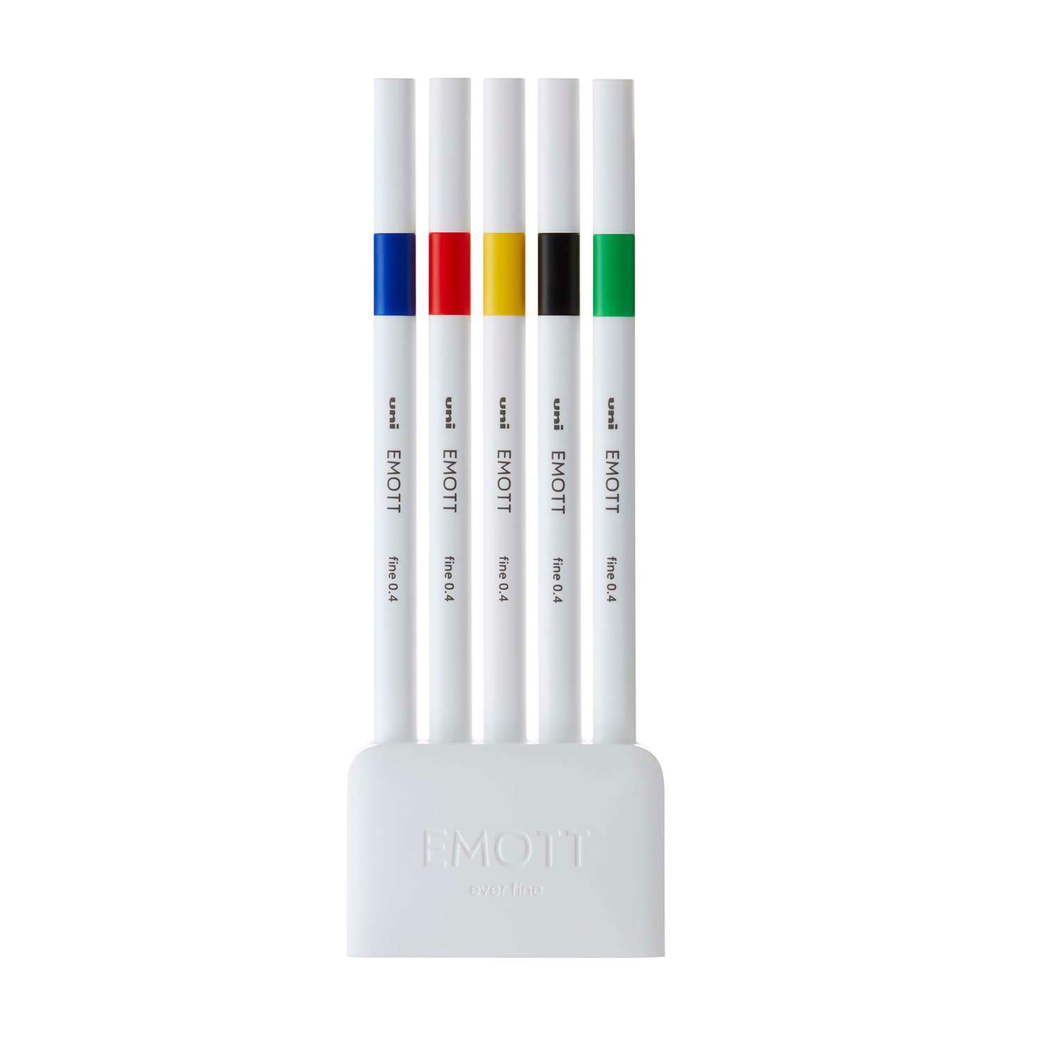 Набор цветных линеров UNI Emott 5 цветов №1 0.4 мм - фото 1