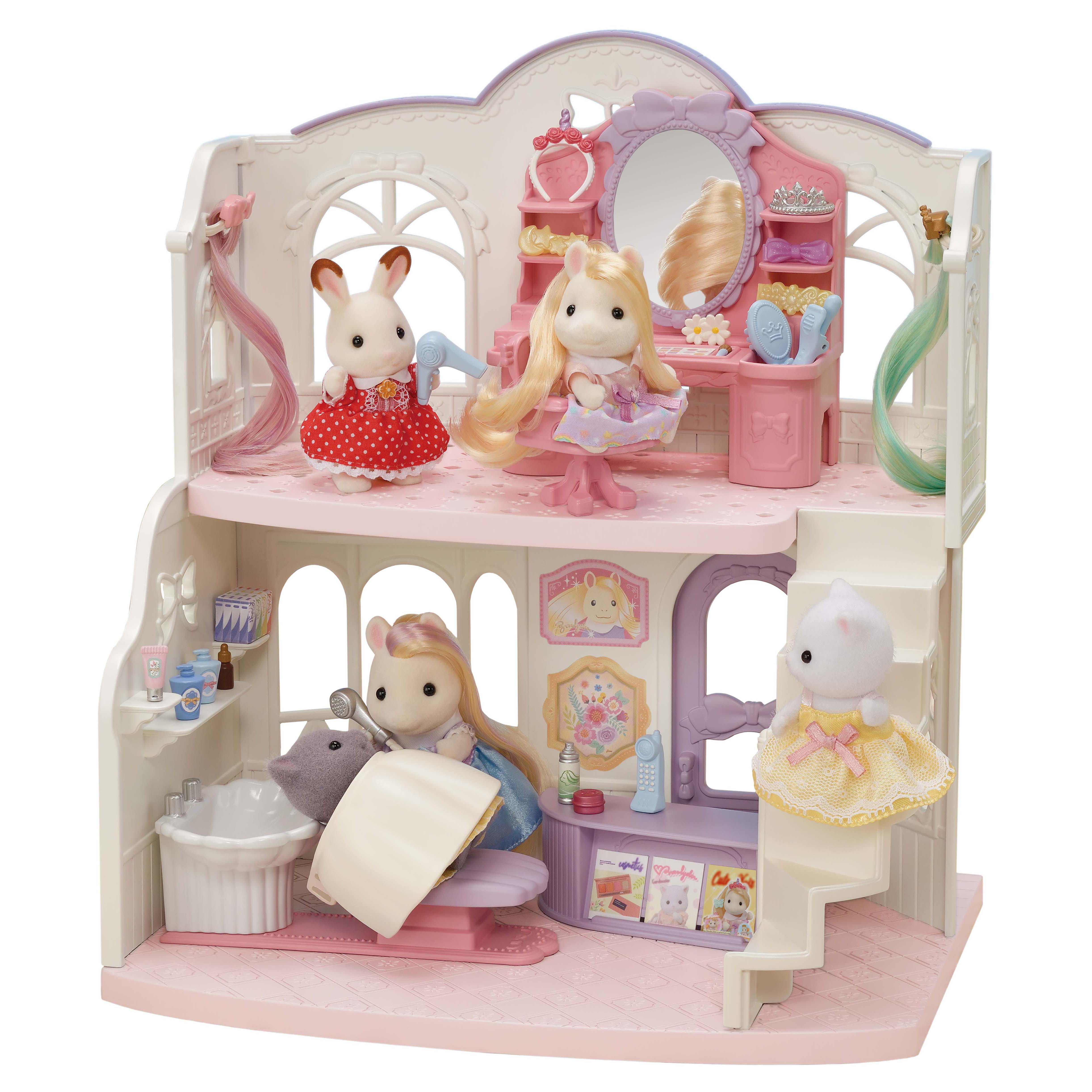 Набор Sylvanian Families Салон красоты Пони 5642 купить по цене 8099 ₽ в  интернет-магазине Детский мир