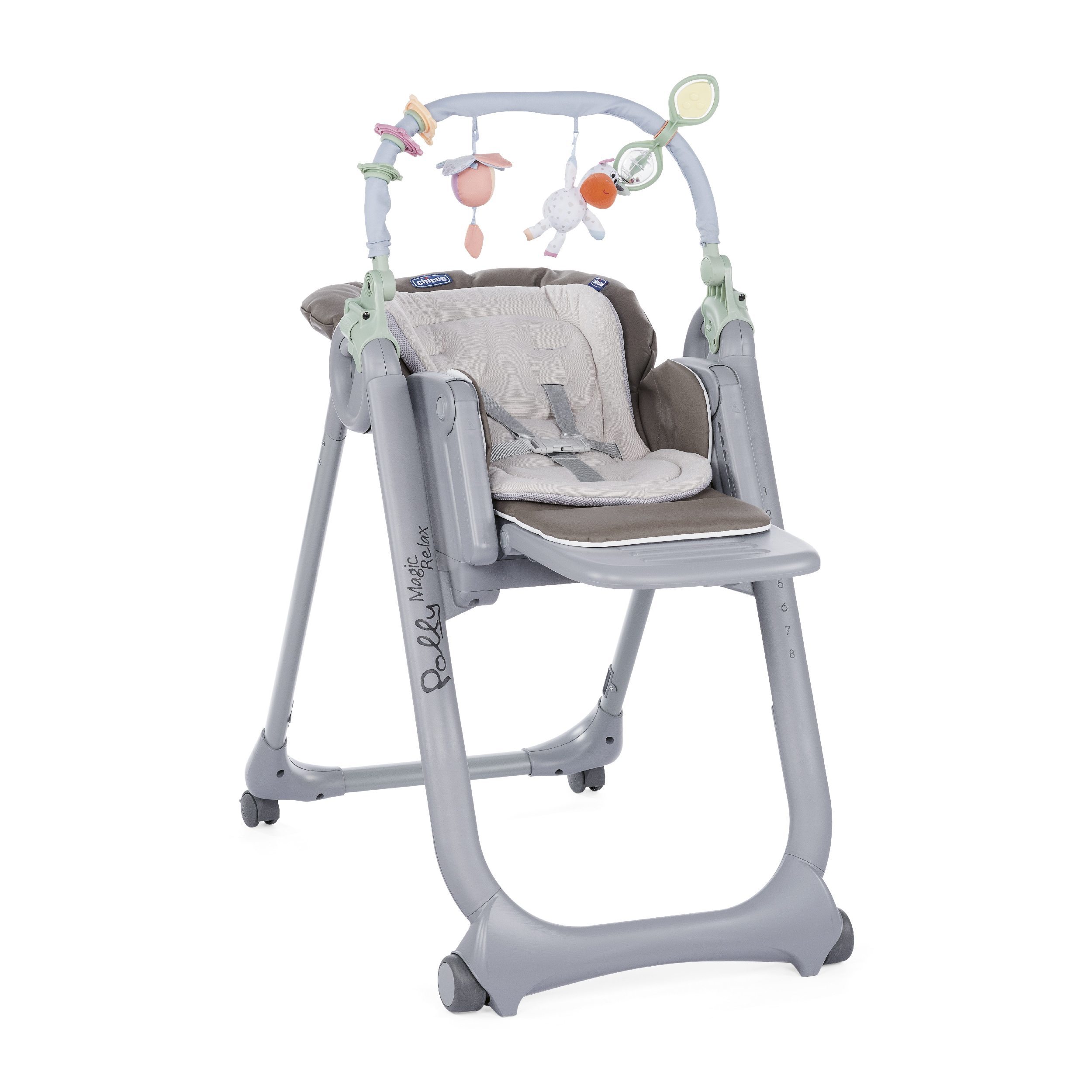 Стульчик Chicco Polly Magic Relax Grey - фото 2