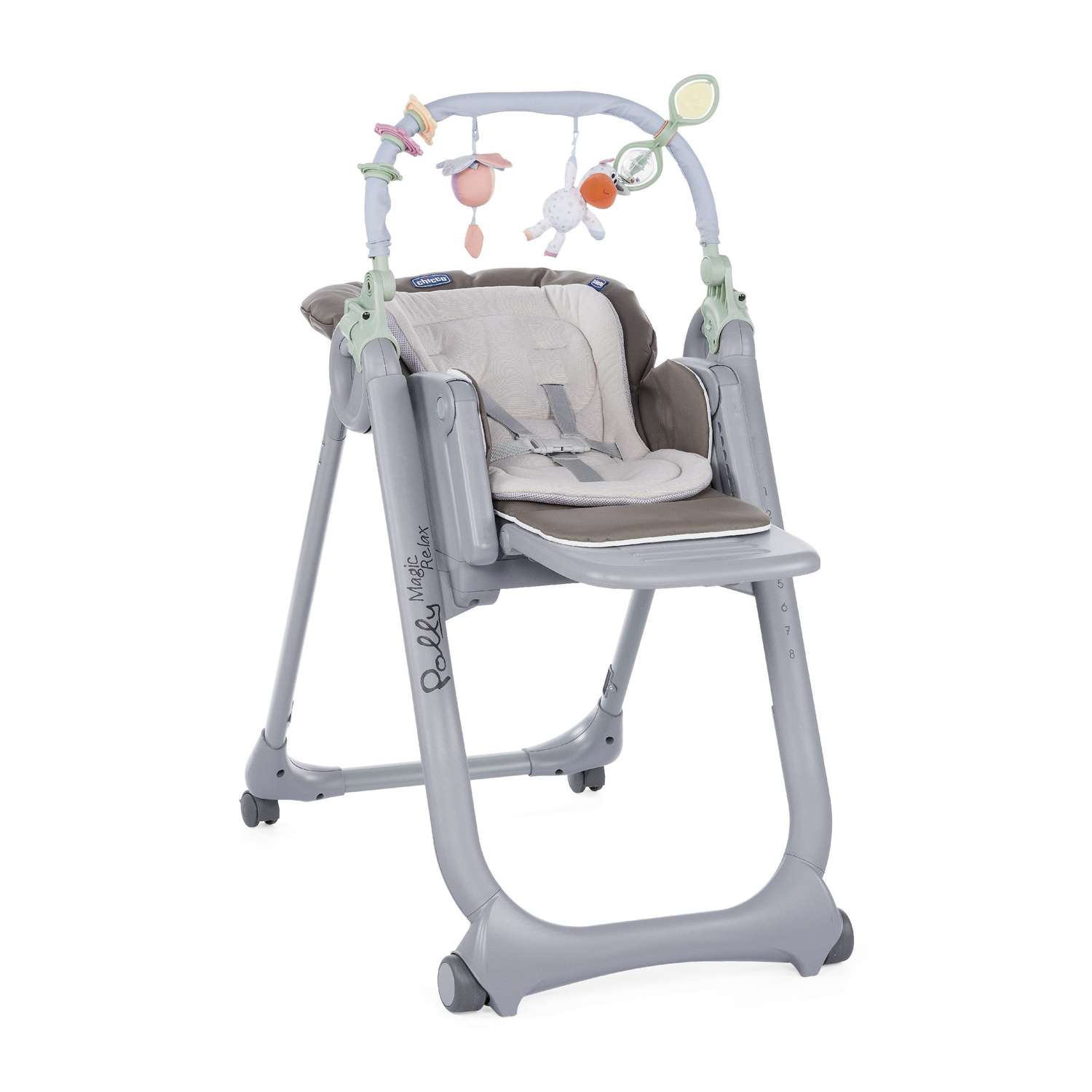 Стульчик Chicco Polly Magic Relax Grey - фото 2