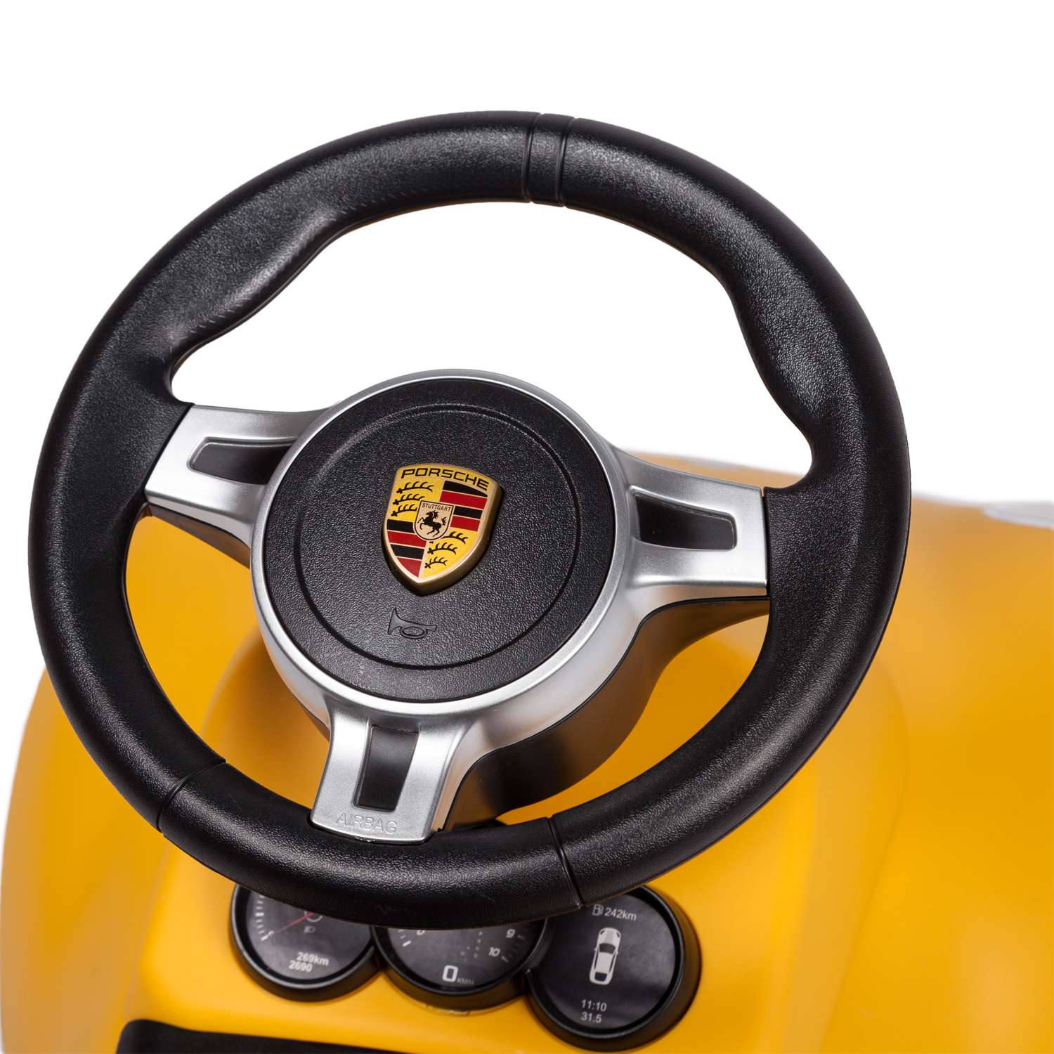 Каталка Rastar Porsche 911 Жёлтая 83400 - фото 12