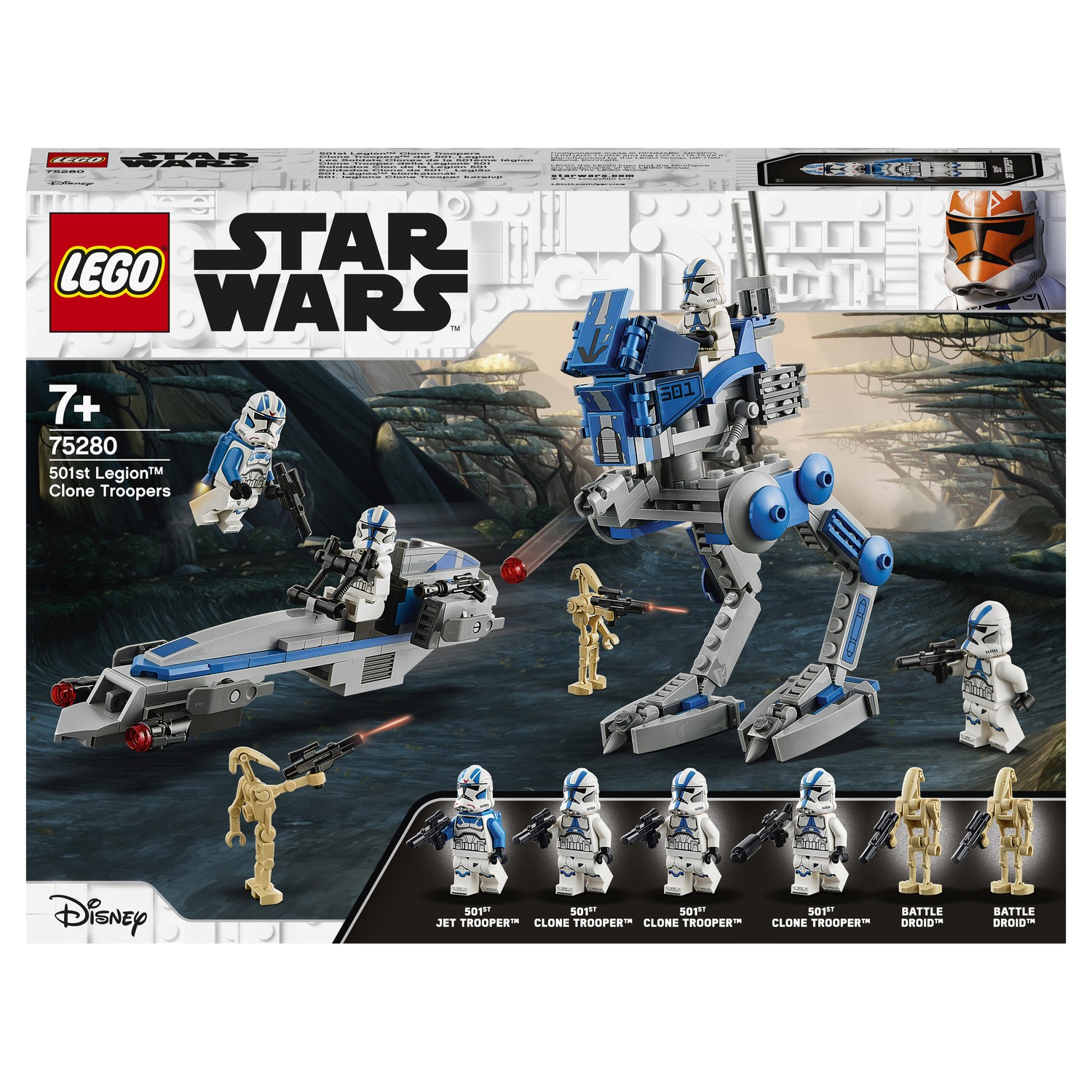 Конструктор LEGO Star Wars Клоны-пехотинцы 501легиона 75280 купить по цене  2999 ₽ в интернет-магазине Детский мир