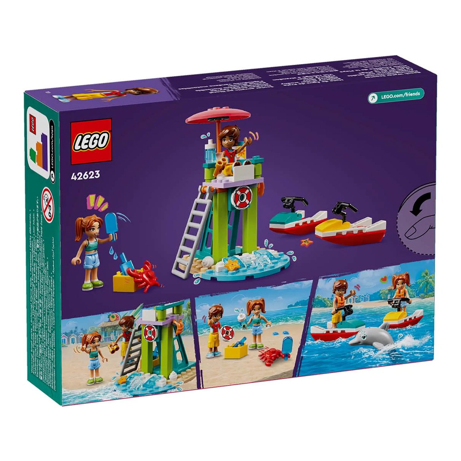 Конструктор детский LEGO Friends Пляжный водный мотоцикл - фото 6