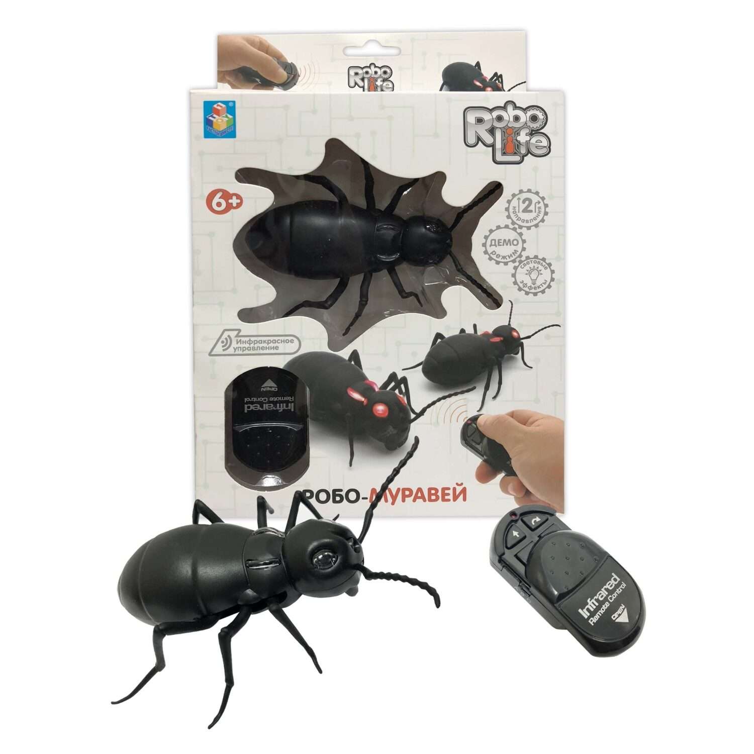 Интерактивная игрушка Robo Life Робо-муравей на ИК управлении со световыми эффектами - фото 6