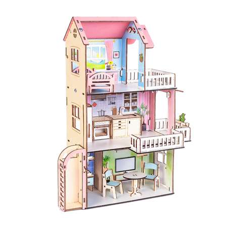 Кукольный домик с мебелью M-WOOD Лоли 3091