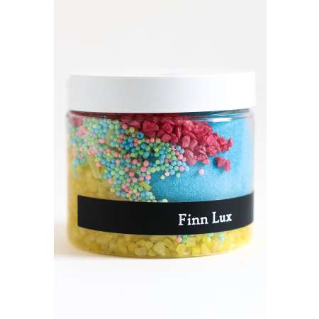 Соль для ванны Finn Lux Соль морская цветная с жемчугом и гейзером