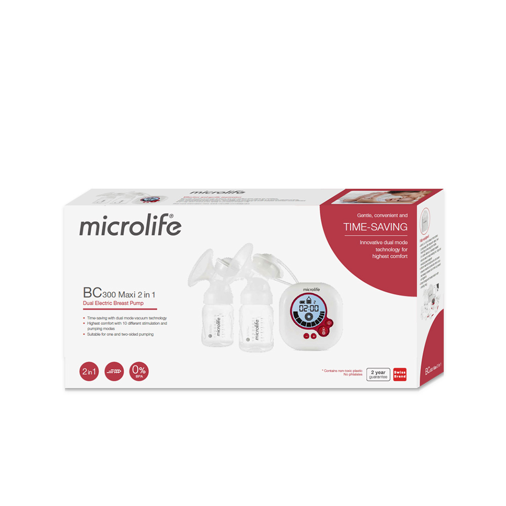 Молокоотсос электрический MICROLIFE BC 300 MAXI 2 IN 1 - фото 5