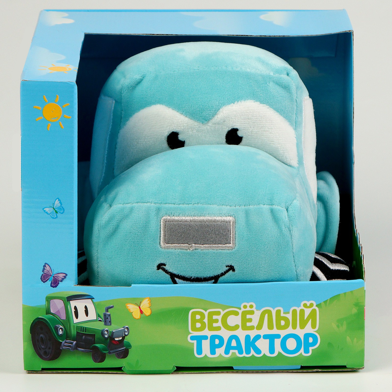 Мягкая игрушка Milo Toys «Трактор» цвет голубой - фото 7