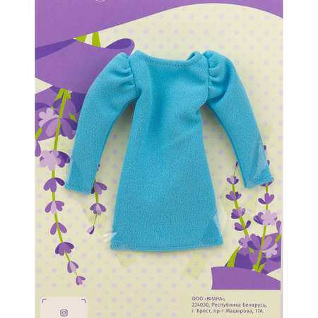 Одежда для кукол типа Барби VIANA платье цвет голубой