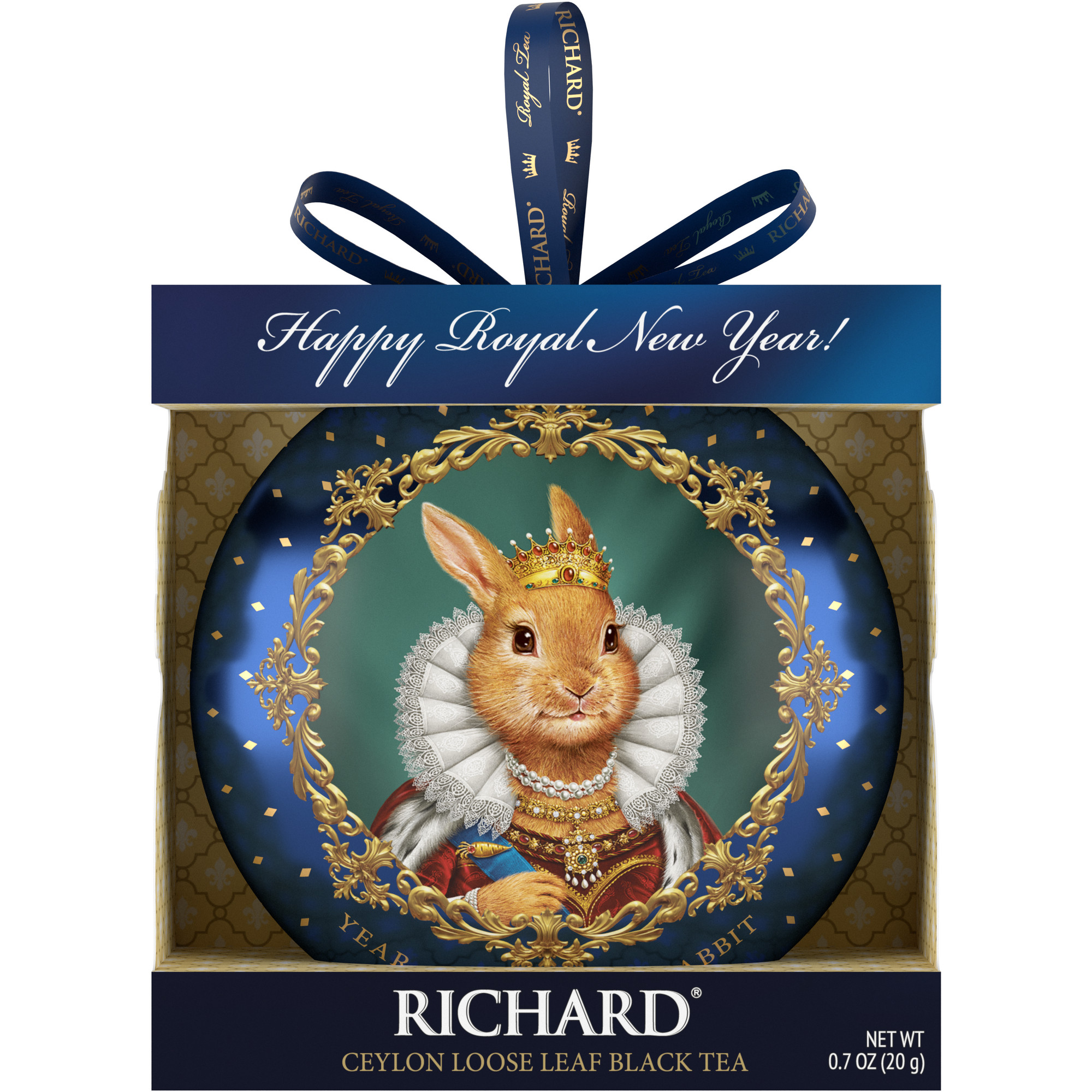 Чай черный крупнолистовой Richard Year of the Royal Rabbit с символом нового года королева 20 гр - фото 1