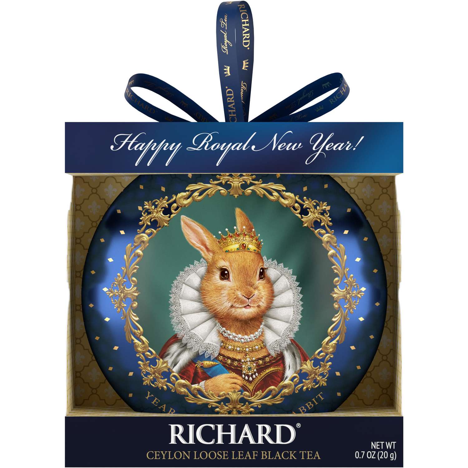 Чай черный крупнолистовой Richard Year of the Royal Rabbit с символом нового года королева 20 гр - фото 1