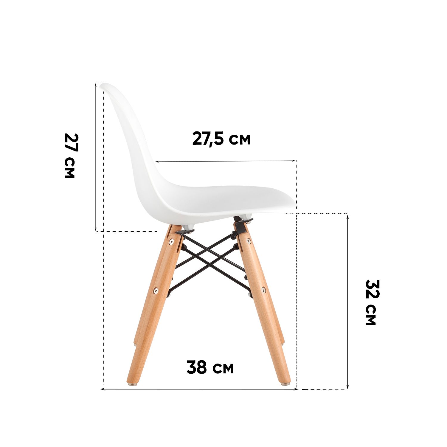 Стул детский Stool Group DSW SMALL голубой - фото 11