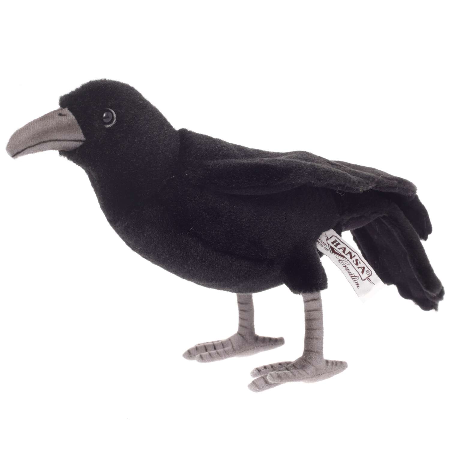 Реалистичная игрушка HANSA Черный ворон 31 см - фото 5