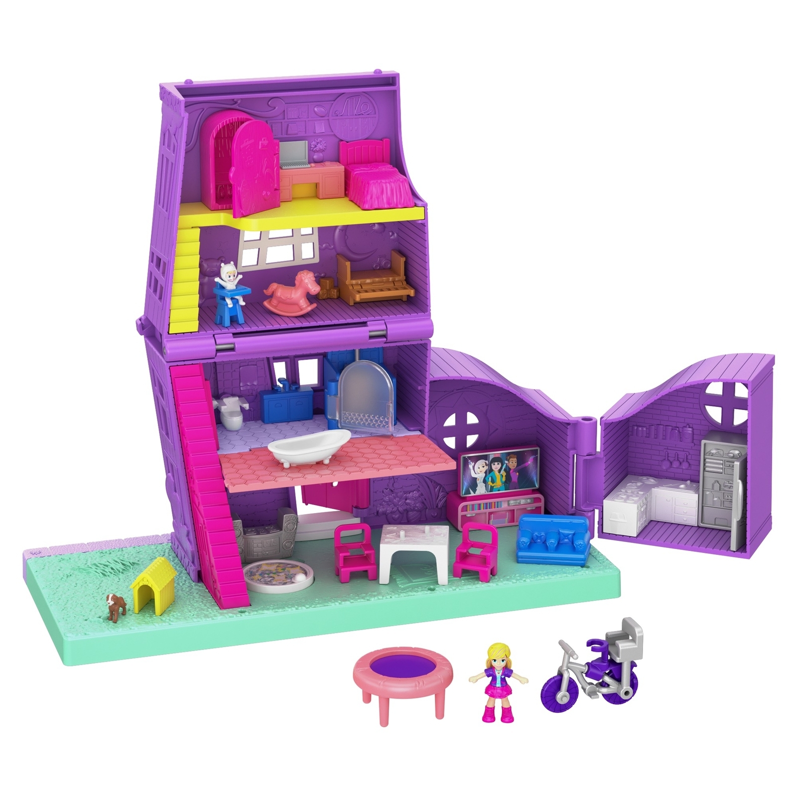 Набор игровой POLLY POCKET Полливиль Дом Полли GFP42 купить по цене 499 ₽ в  интернет-магазине Детский мир