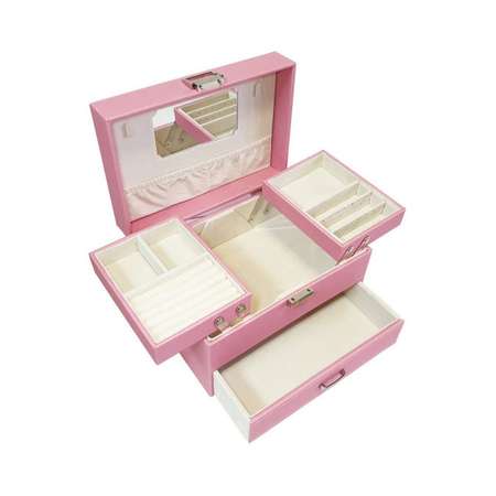 Шкатулка Ripoma для ювелирных изделий и мелких предметов розовая