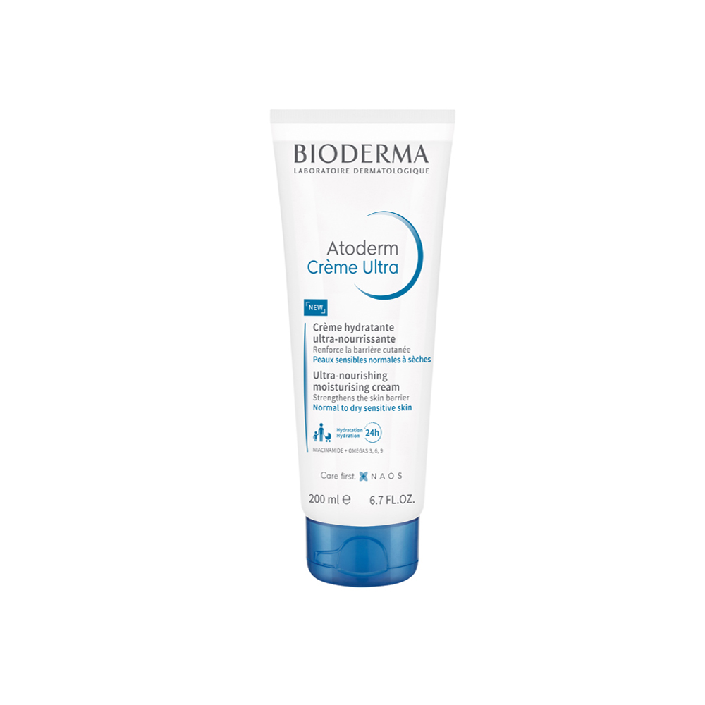 Крем туба Bioderma Atoderm Ultra для увлажнения нормальной и сухой кожи лица и тела 200 мл - фото 1