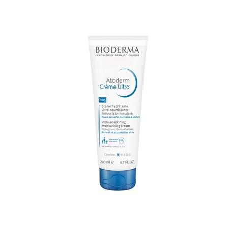 Крем туба Bioderma Atoderm Ultra для увлажнения нормальной и сухой кожи лица и тела 200 мл