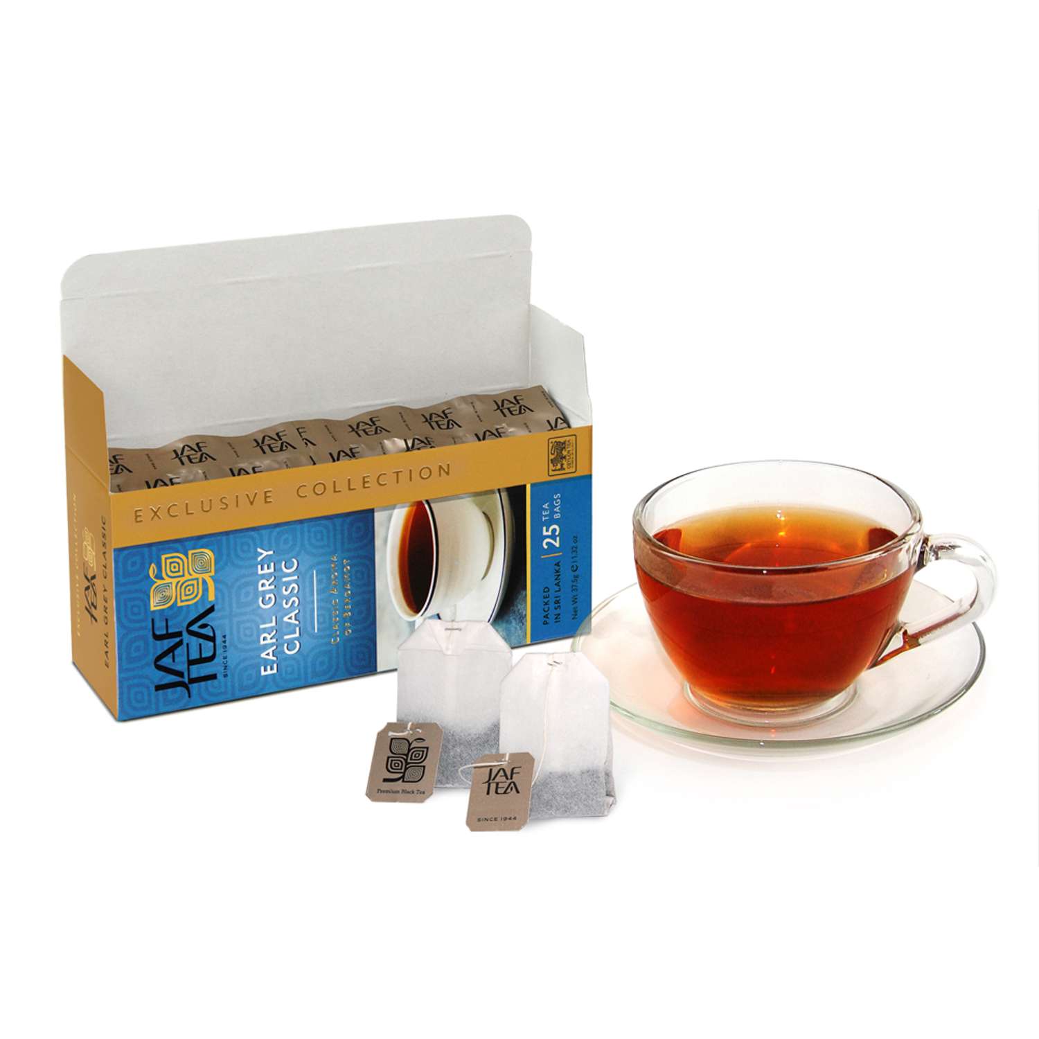 Чай чёрный JAF TEA Earl Grey Classic с ароматом бергамота 25 пакетиков - фото 2
