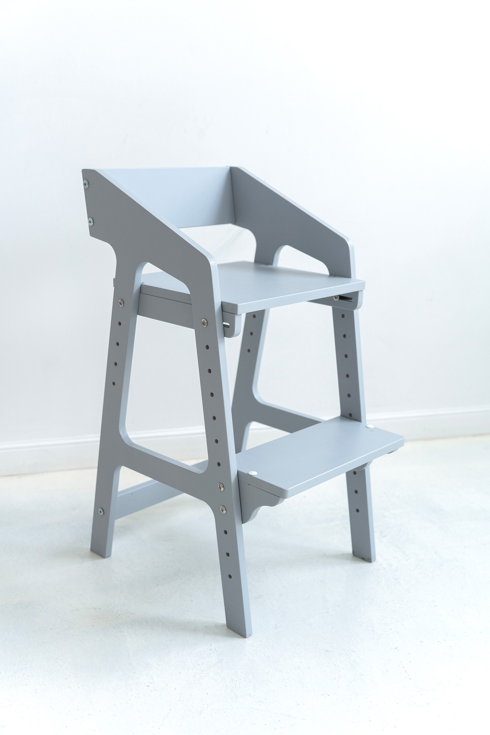 Растущий стул Коняша Для детей серый - фото 1