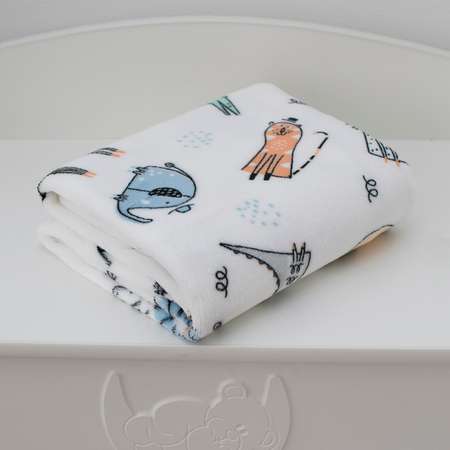 Плед для новорожденных Baby Nice Micro flannel Сафари 100х140 см