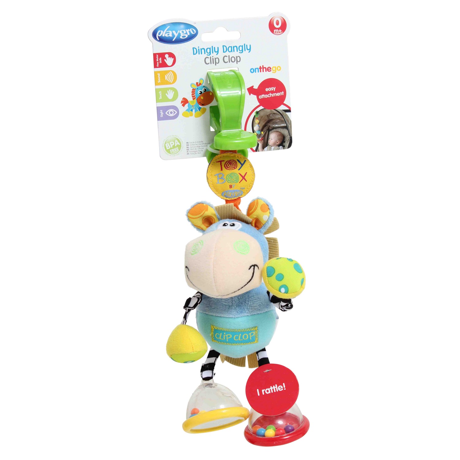 Игрушка-подвеска Playgro Ослик с погремушкой 0101140 - фото 2