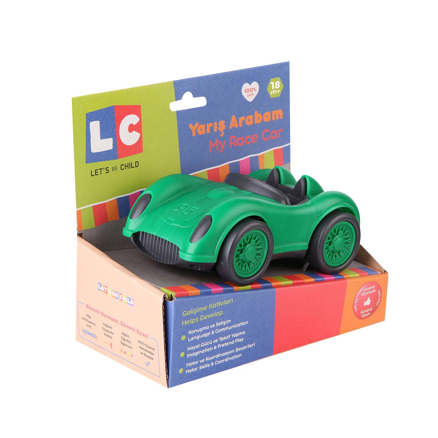 Гоночный автомобиль Let s Be Child Машинка цвет зеленый LC-30782-ZE - фото 3