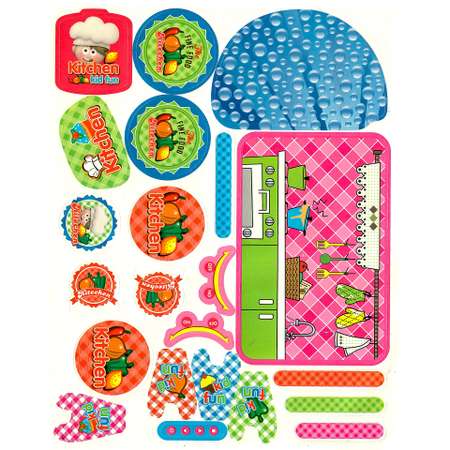 Набор для творчества BAZUMI с мягким пластилином Детская кухня лепка развивающий подарок