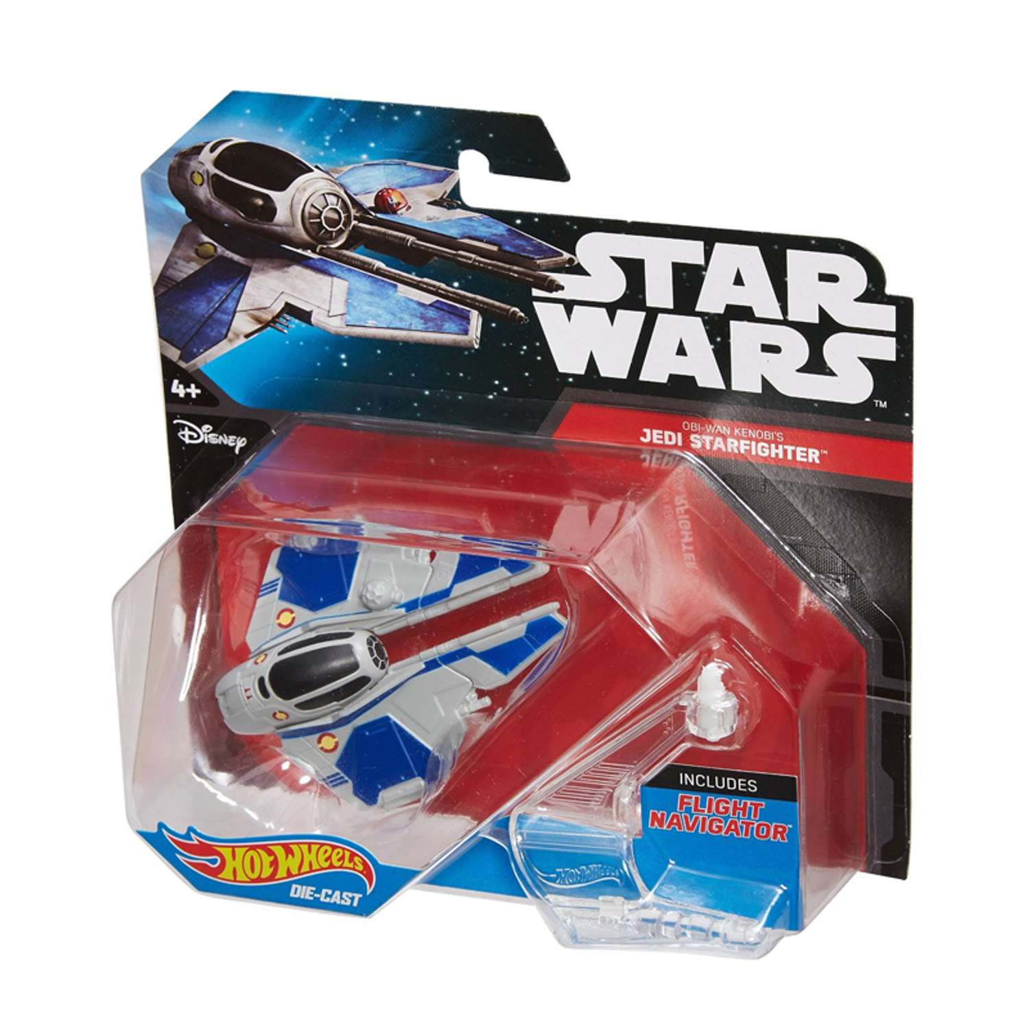 Машина Hot Wheels Star Wars Звездные корабли Jedi Starfighter CGW65 CGW52/CGW65 - фото 3